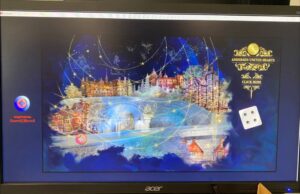 People in a large room