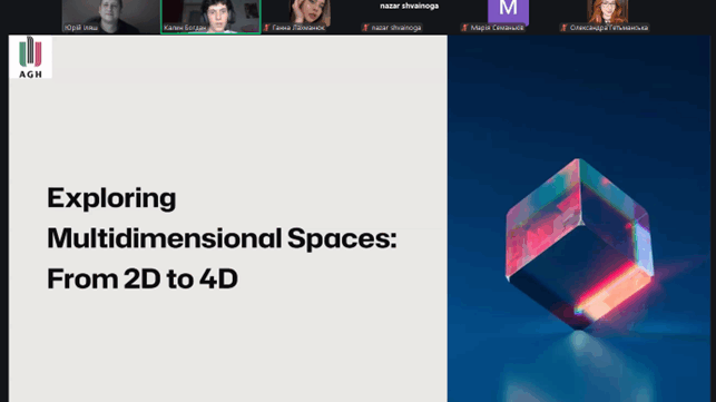 Screenshot of the presentation