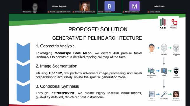 Screenshot of the presentation