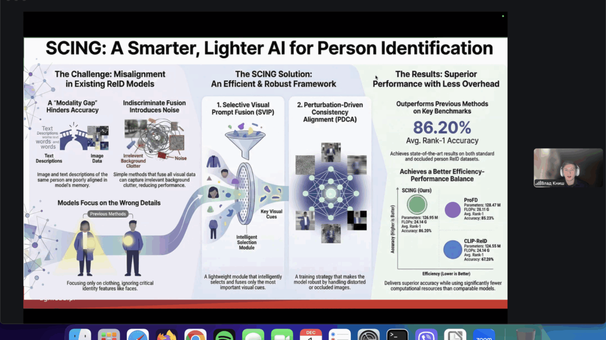 Screenshot of the presentation